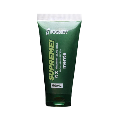Gel Lubrificante Masturbação E Penetração Supreme Menta 60ml
