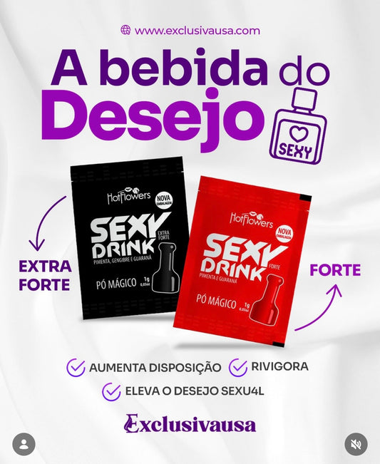 Sex drink sachê - Pó Mágico forte e extra forte