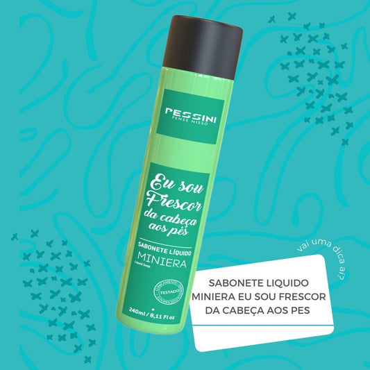 Sabonete Líquido Pessini Com Aroma 240ml - Menta