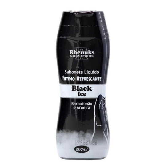 Sabonete Íntimo Líquido Refrescante Aromático 200ml Rhenuks Fragrância Black Ice