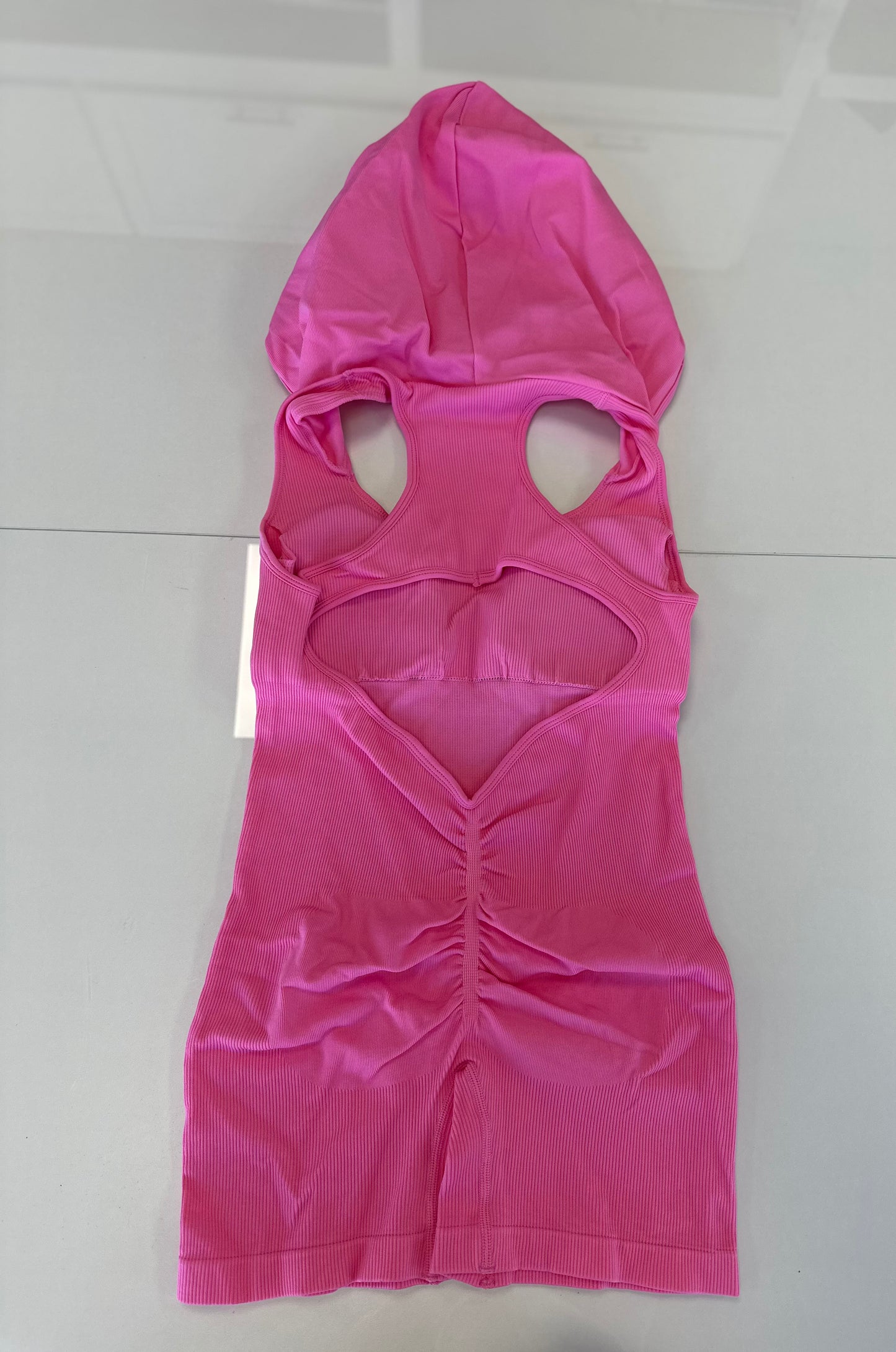 MACAQUINHO CURTO COM CAPUZ Fitness by Exclusiva   ROSA BEBÊ - G