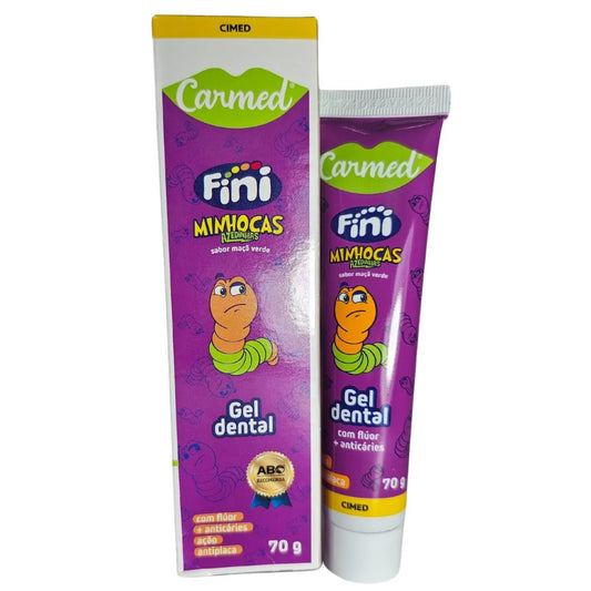 Gel Dental Com Flúor Carmed Sabor Maçã Verde  70g
