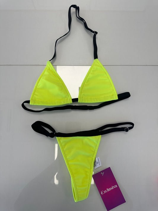 Biquíni para bronze fita neon P