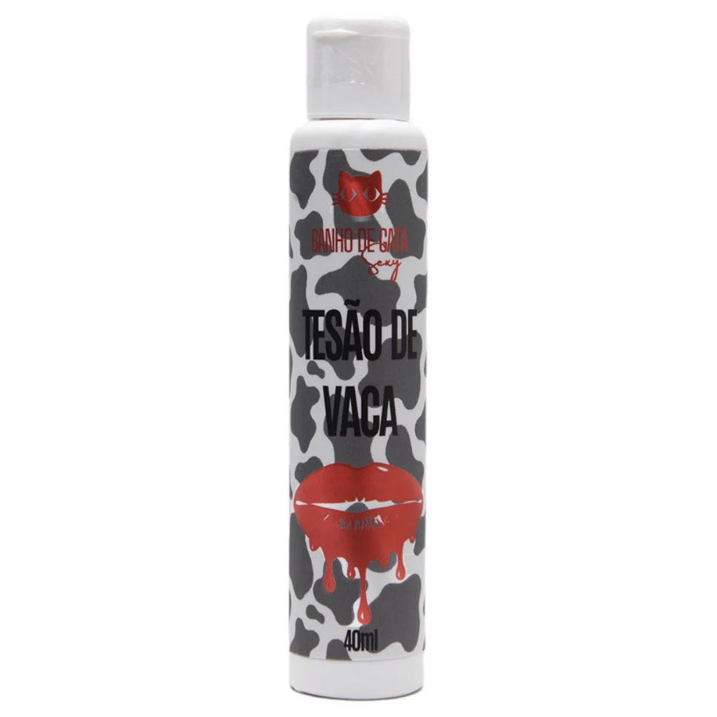 TESÃO DE VACA GEL DE MASSAGEM BEIJÁVEL LINHA TESÃO 40 ML BANHO DE GATA