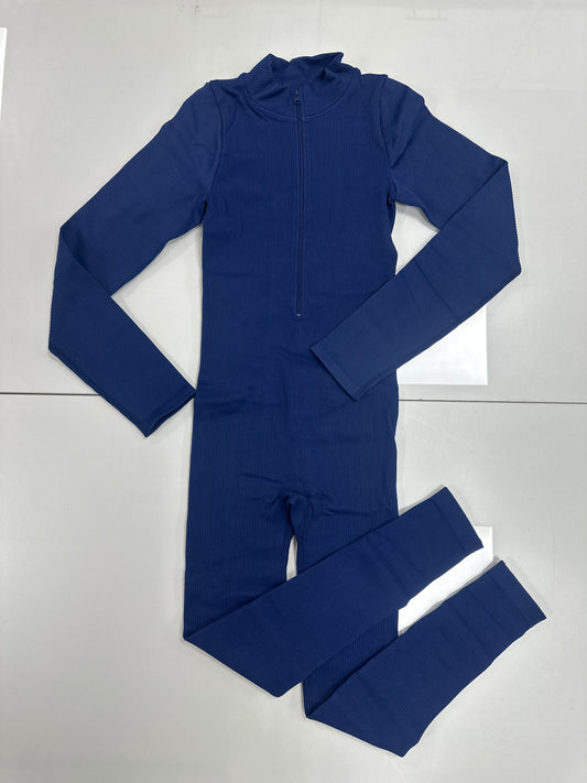 Macacão manga longo Azul by exclusiva P