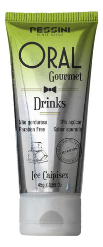 Oral Gourmet Drinks Gel Comestível 45g Pessini -preliminares