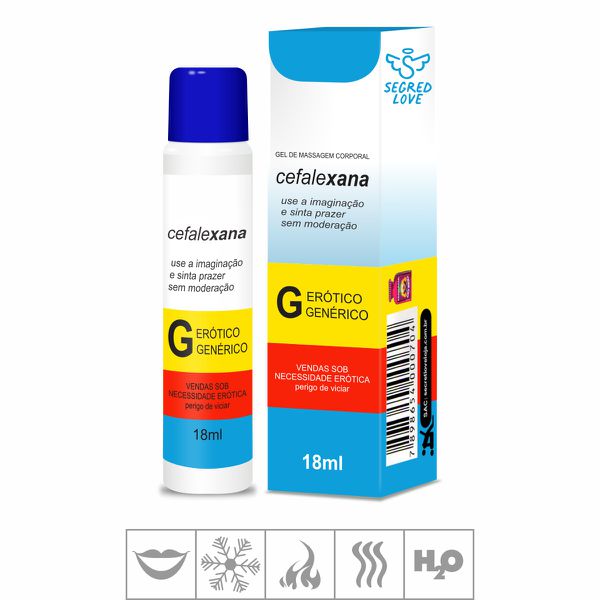 Cefalexana - Gel Beijável Segred Love - 18ml