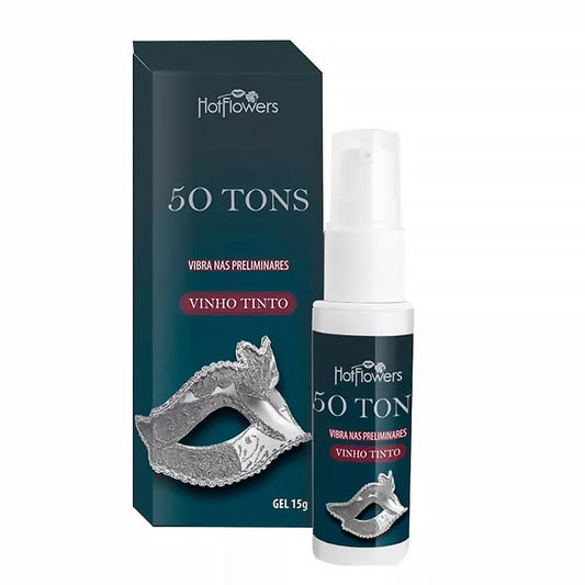 50 TONS 15ML GEL VIBRANTE BEIÁVEL HOT FLOWERS