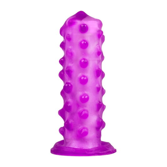 CAPA DE DEDO EM SILICONE COM TEXTURA ESTIMULADORA PAU BRASIL