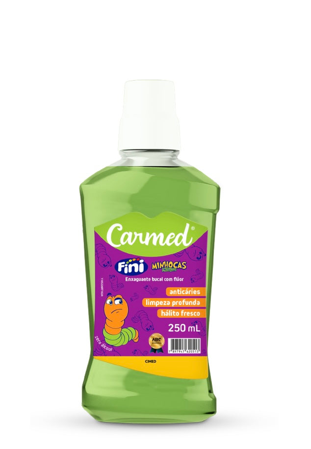 Enxaguante Bucal Carmed Fini Minhocas 250 Ml