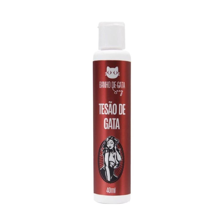 TESÃO DE GATA GEL EXCITANTE 40ML BANHO DE GATA