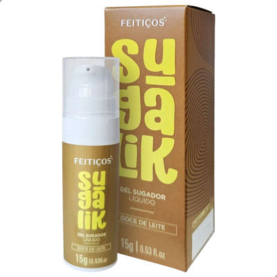Sugalik Liquido Comestivel Beijo Vibra Doce De Leite 15g