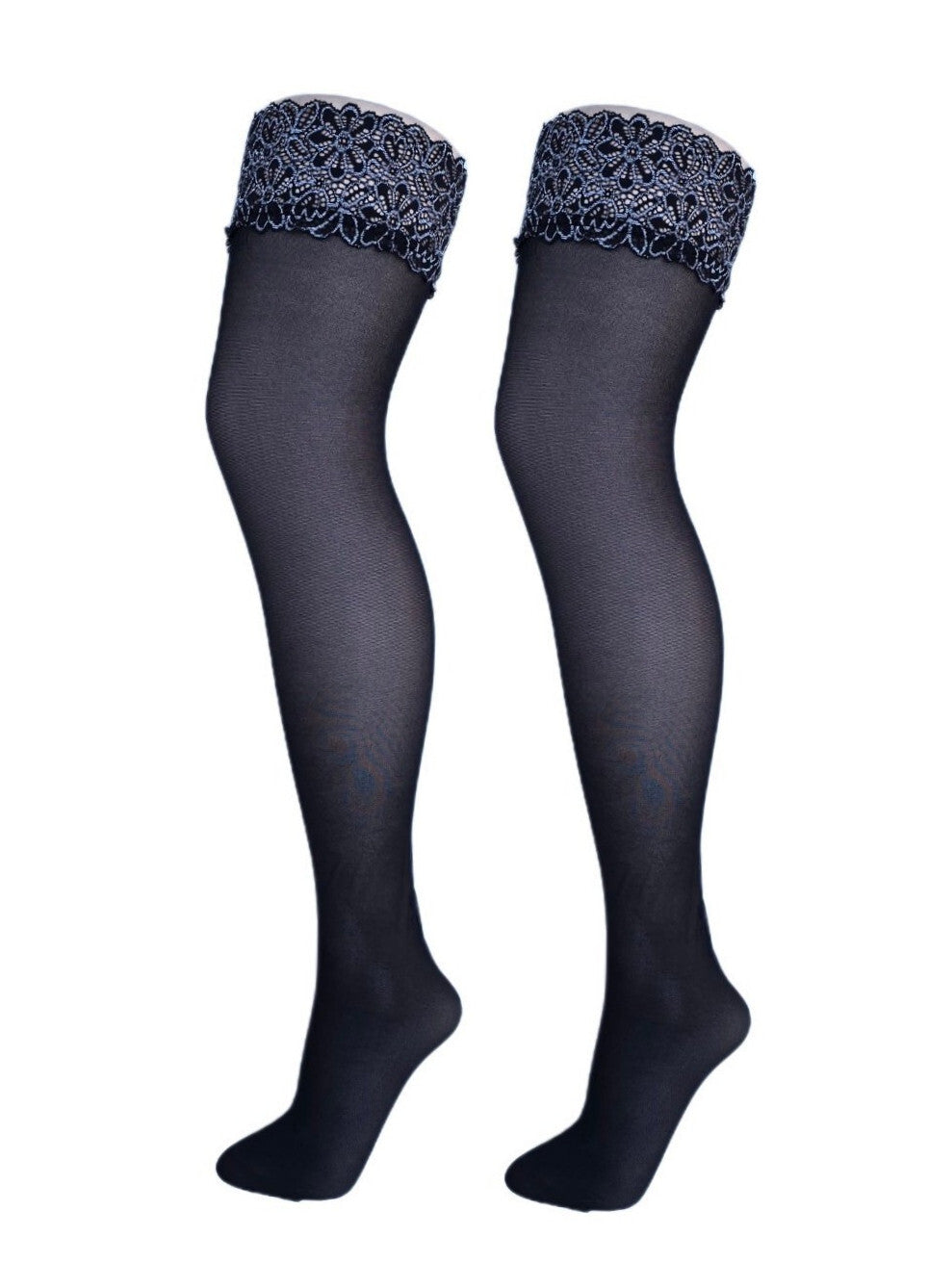 Meia Calça com renda - Azul