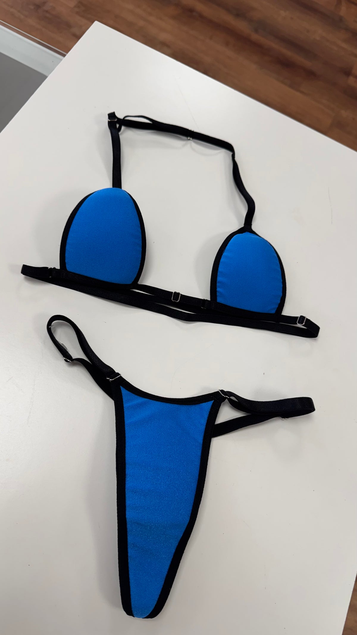 Biquíni fita - azul cintilante - P