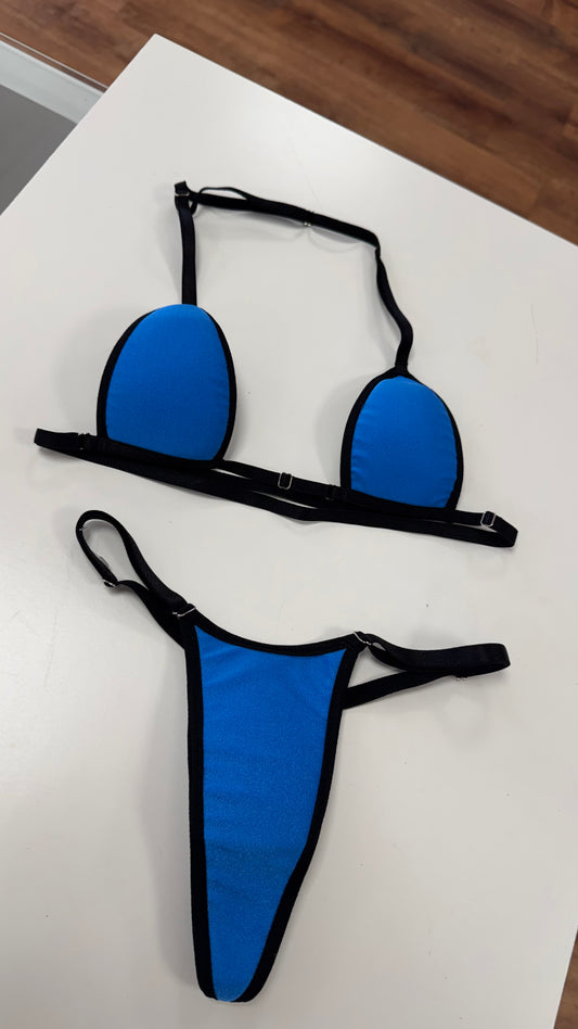 Biquíni fita - azul cintilante - P