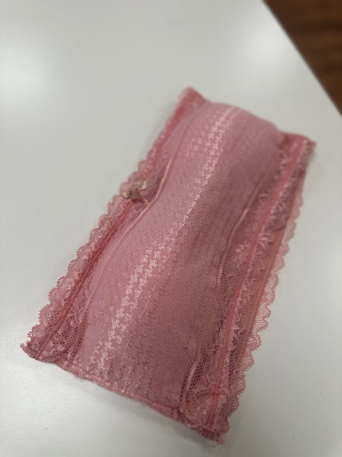 Top Lara com renda rosa bebê - G