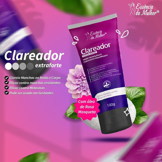 Clareador - EXTRA FORTE - ESSENCIA DA MULHER - 100g