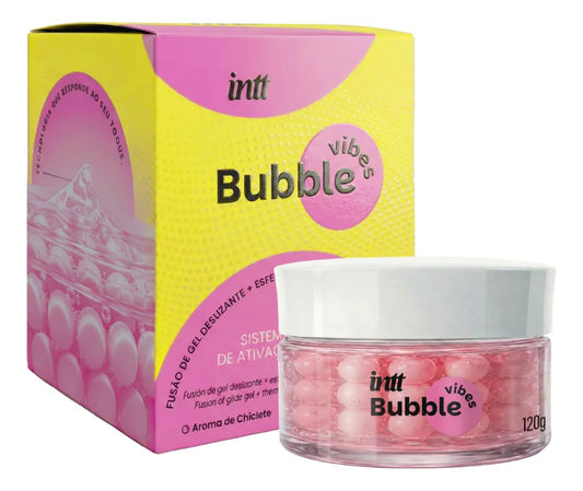 Gel Deslizante Bubble Vibes Com Esferas Sensoriais Intt 120g