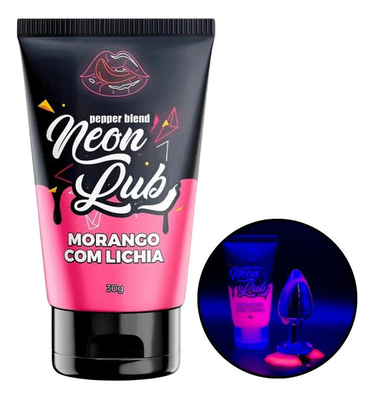 Gel Lubrificante Neon Lub Comestivel Massagem Erótica
