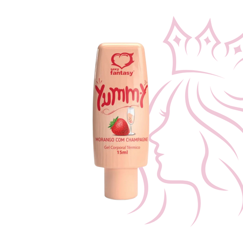 Yummy Morango com Champagne Térmico Beijável