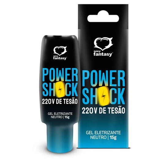 POWER SHOCK 220V DE TESÃO ELETRIZANTE GEL 15G