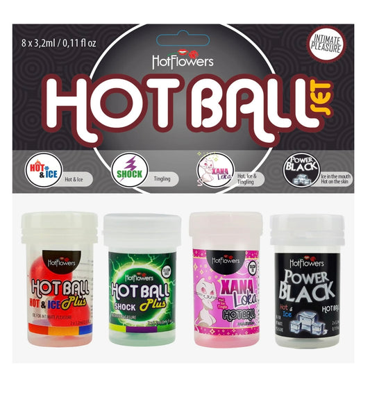 Kit com 4 bolinhas Hot Flowers