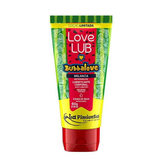 Love Lub Bubbalove Lubrificante - Melancia - Beijável 60G