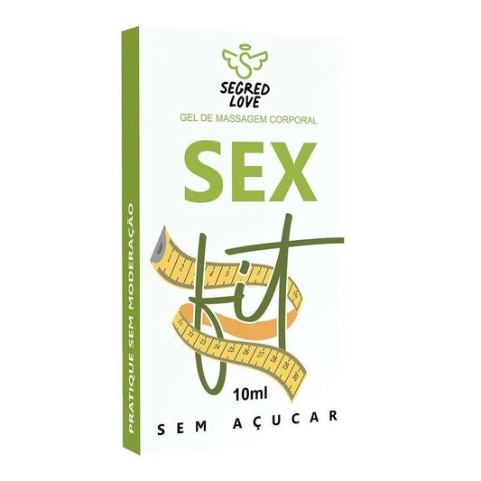 SEX FIT GEL LUBRIFICANTE ESQUENTA E ESFRIA EM SACHÊ 10ML SEGRED LOVE
