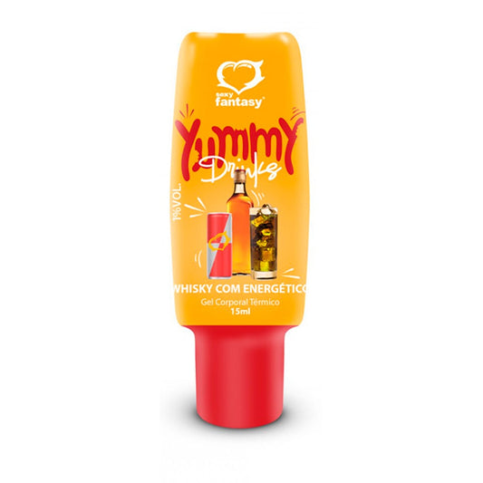YUMMY DRINKS GEL COMESTÍVEL TÉRMICO 15ML Whisky com Energético.