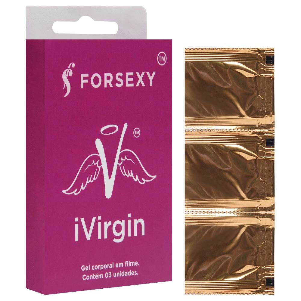 IVIRGIN HÍMEN ARTIFICIAL GEL EM FILME 03 UNIDADES FOR SEXY