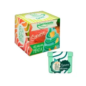 VELA ALGODÃO DOCE BEIJÁVEL MENTA