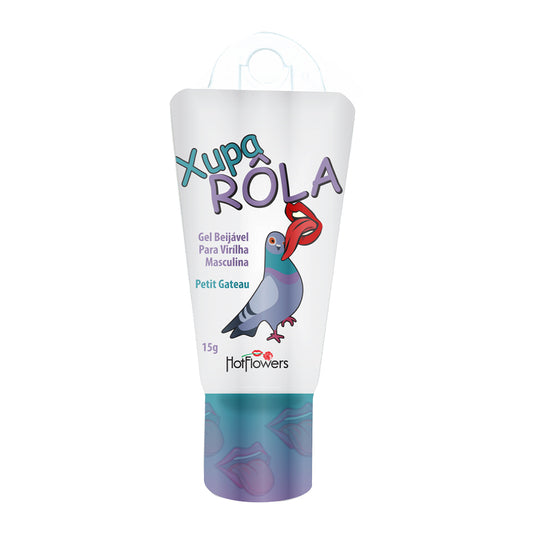 XUPA RÔLA GEL BEIJAVEL PARA VIRILHA MASCULINA 15G HOT FLOWERS