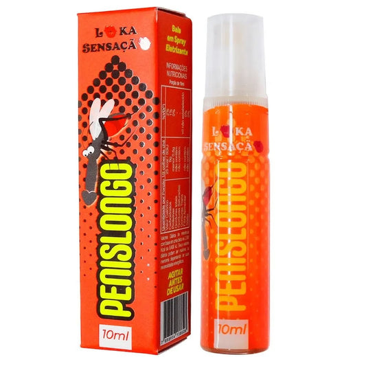 PENISLONGO EXCITANTE BALA EM SPRAY ELETRIZANTE 10ML LOKA SENSAÇÃO