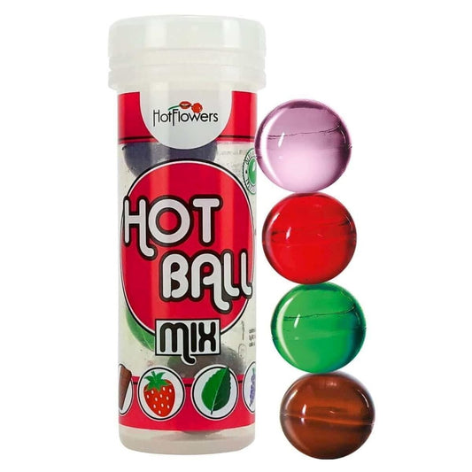 HOT BALL MIX BEIJA MUITO 4 UNIDADES HOT FLOWERS